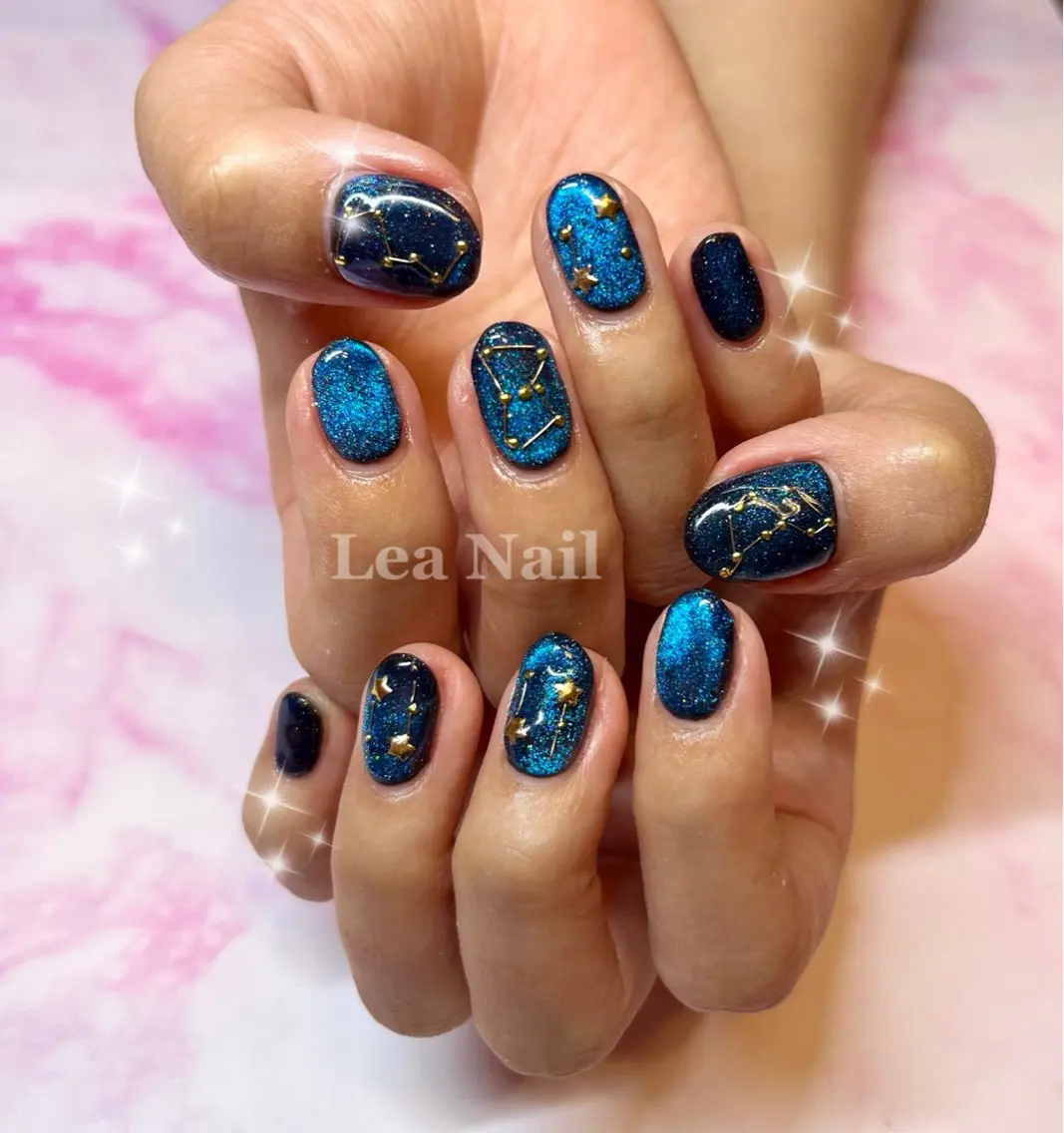 ネイル マグネットネイル ハンドネイル Lea Nailのネイルデザイン
