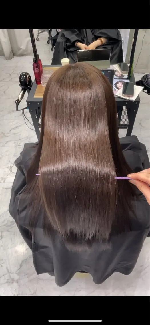 ロング ヘアカラー トリートメント 福岡美髪矯正/ KAEDEのヘアスタイル
