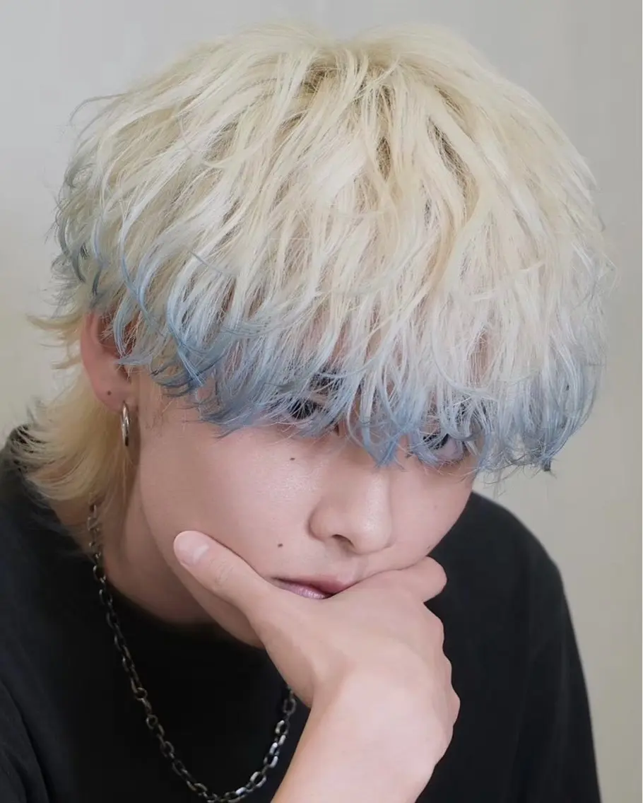 ショート カラー パーマ メンズ メンズショート ショートヘア 内山｜ メンズの垢抜けヘアのヘアスタイル