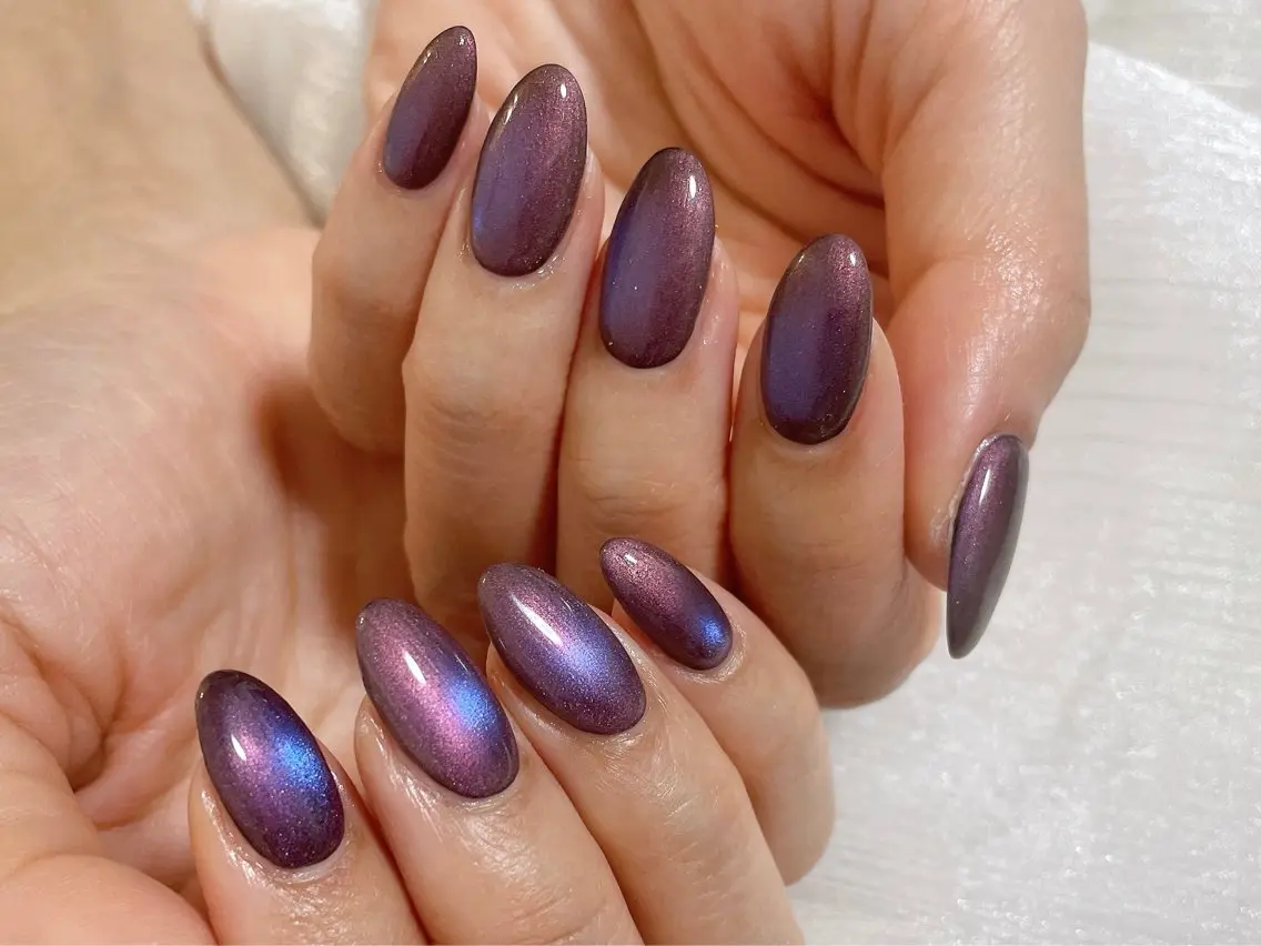 ネイル オーロラネイル フットネイル フレンチネイル ジェルネイル マグネットネイル ハンドネイル mogunail &blowのネイルデザイン