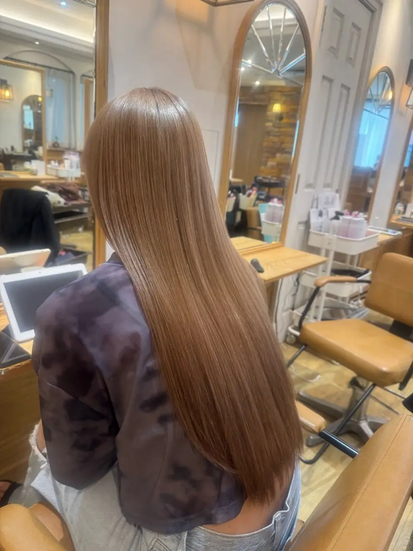 ロング カット ヘアカラー トリートメント 透明感カラー💜 モテ髪 空陽💙のヘアスタイル