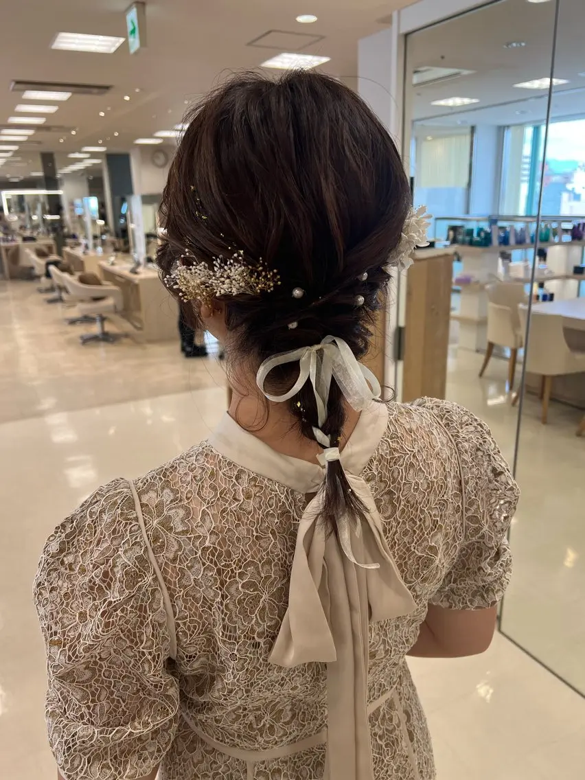 ヘアアレンジ ヘアセット 盛れるレイヤーカット 得意🌹井上美沙のヘアスタイル