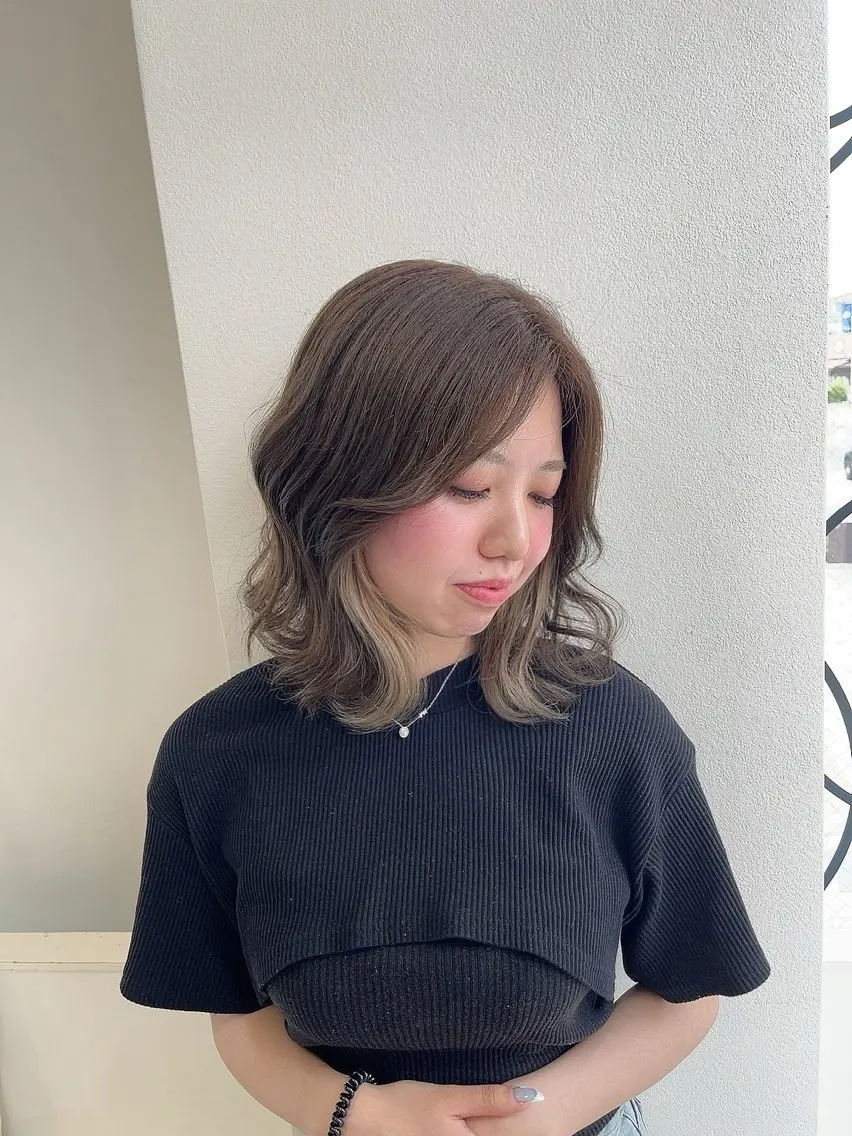 ミディアム カラー LABO. 門屋和香那のヘアスタイル