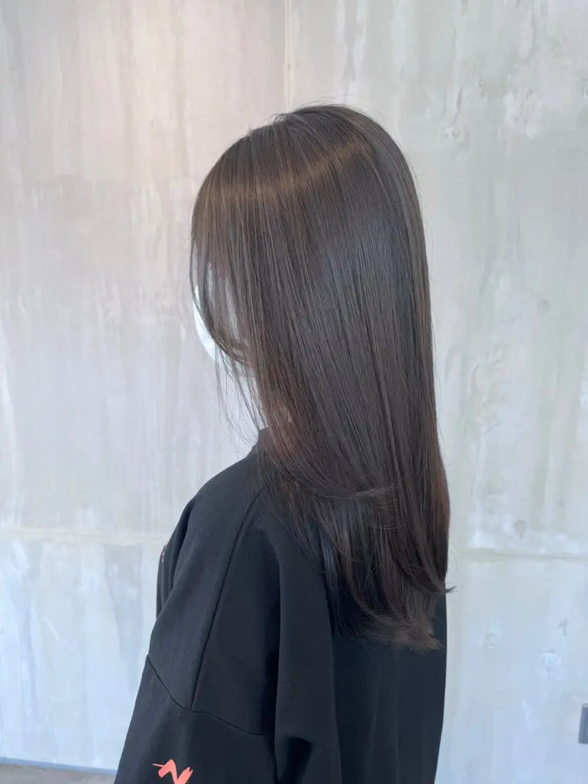 ロング カラー カット ヘアカラー 透明感カラー 天羅のヘアスタイル