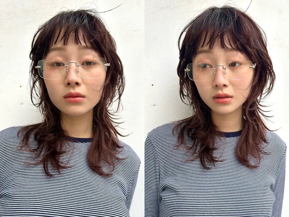 ミディアム カラー レイヤーカット baLon.fem/ 澤田 奈々子のヘアスタイル