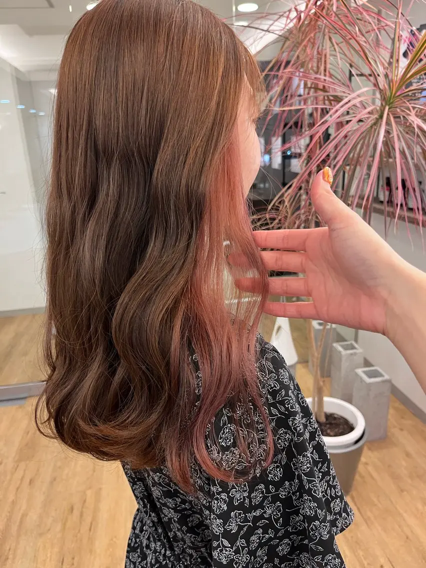 ロング カラー カット ヘアカラー un.le.pont ルカ 🎨のヘアスタイル