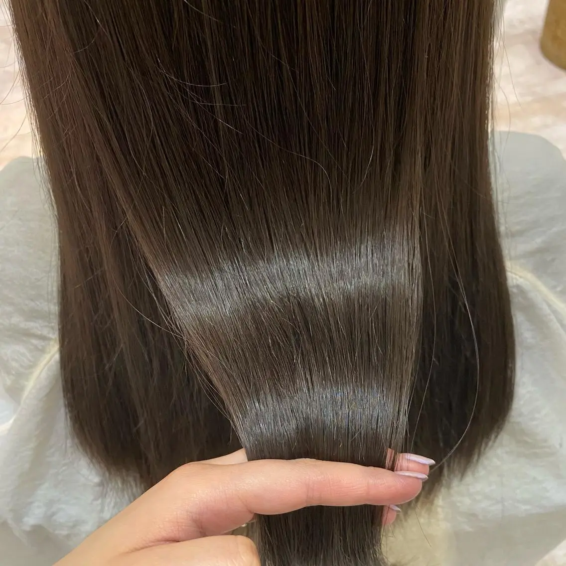ロング カラー カット ヘアカラー トリートメント 🫧透け感⋆艶髪💎 山口アヤカのヘアスタイル