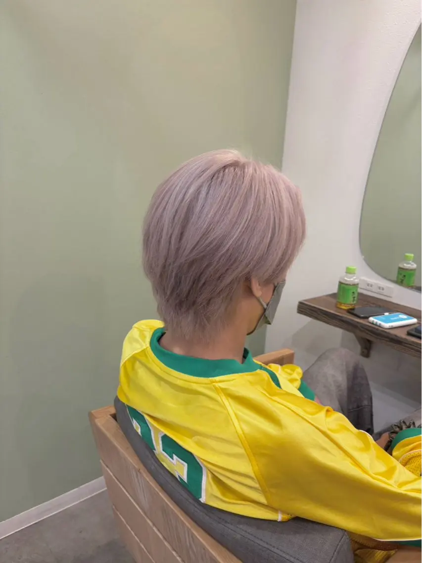 ショート カラー メンズ ヘアカラー トリートメント 池袋/艶カラー✖️ ☘️DEMURAのヘアスタイル