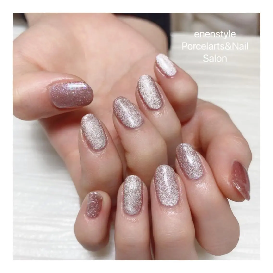 ミディアム ネイル 🐾enen style 🐾のネイルデザイン