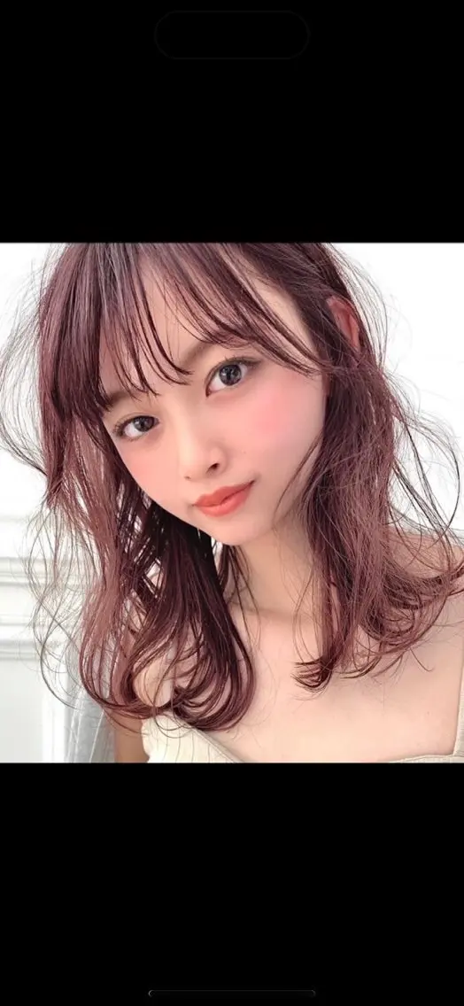 ミディアム カラー カット ヘアカラー トリートメント 韓国ヘア🇰🇷🎀 YURIAのヘアスタイル