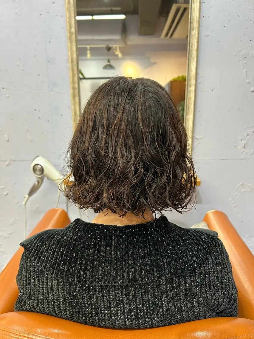 ショート パーマ 古澤 咲来のヘアスタイル
