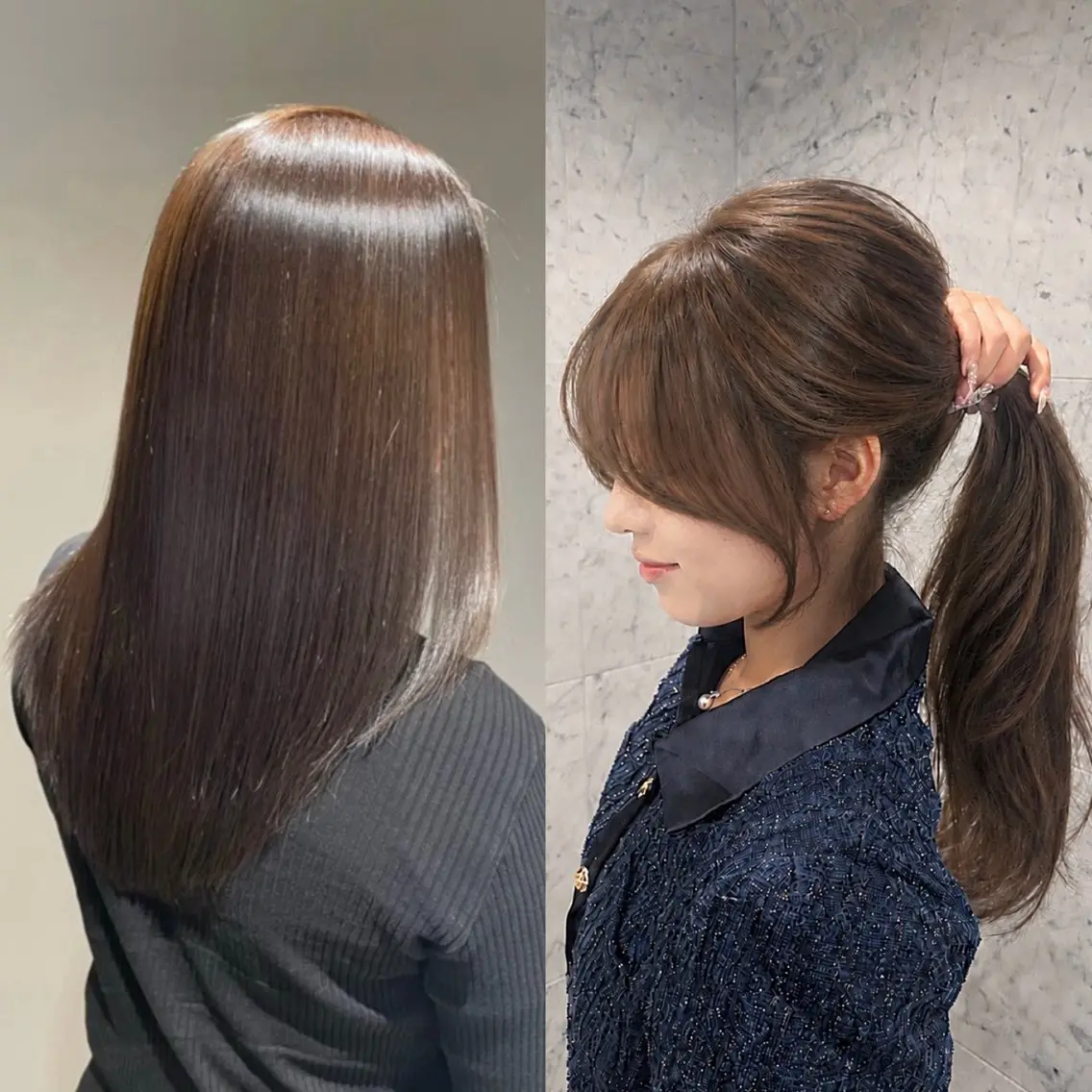ロング カラー カット ヘアカラー トリートメント ヘッドスパ ヘアセット 盛れる艶カラー× レイヤーカット/咲来のヘアスタイル