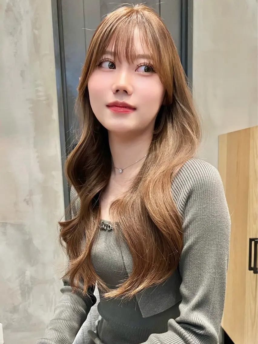 ロング カット トリートメント 仙台Ｉ韓国レイヤー Ｉ髪質改善Ｉ伊藤拓海のヘアスタイル