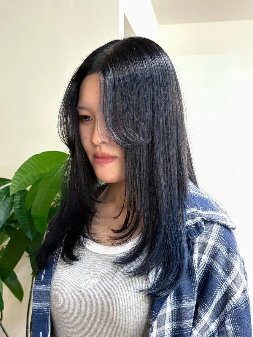 セミロング カラー ブリーチ ダブルカラー ブリーチなしカラー カット ヘアカラー sana/レイヤー /ボブ/透明感カラーのヘアスタイル