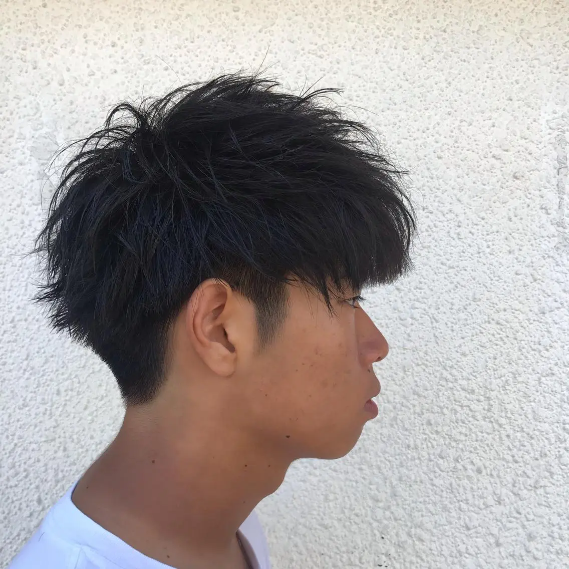 ショート カラー パーマ メンズ ニュアンスパーマ／ レイヤー／茶屋町のヘアスタイル