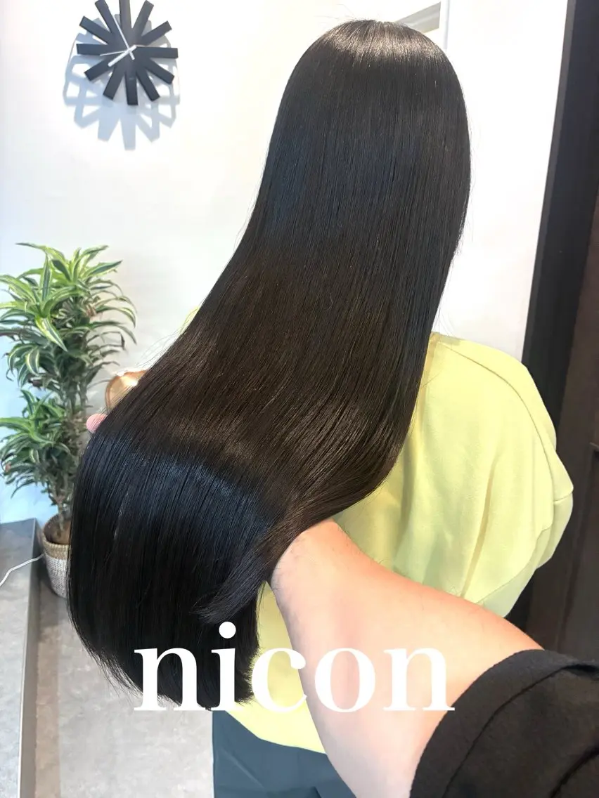 ロング カット ヘアカラー トリートメント 髪質改善 髪質改善カラーのヘアスタイル