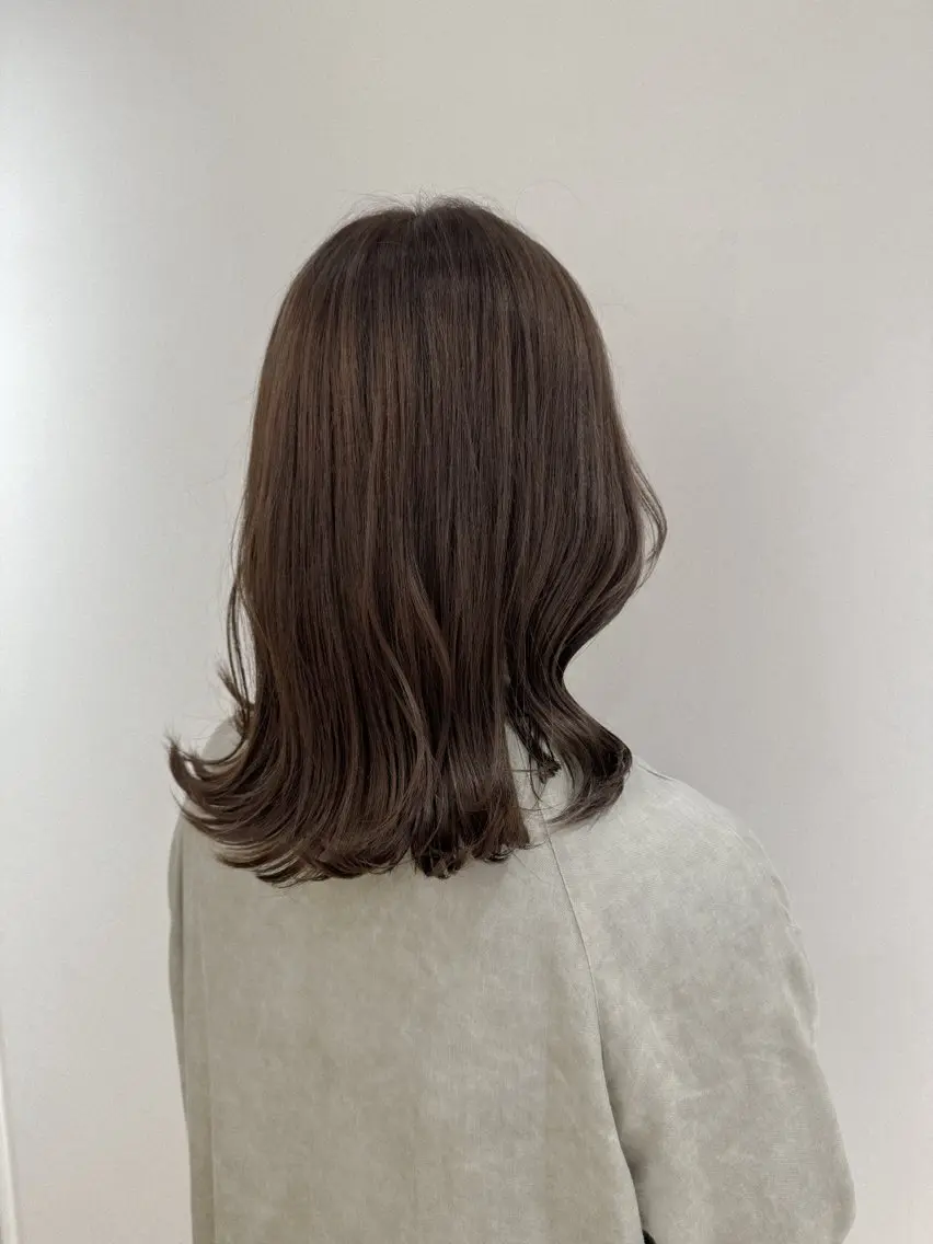 セミロング カット ヘアカラー トリートメント えんどう みほのヘアスタイル