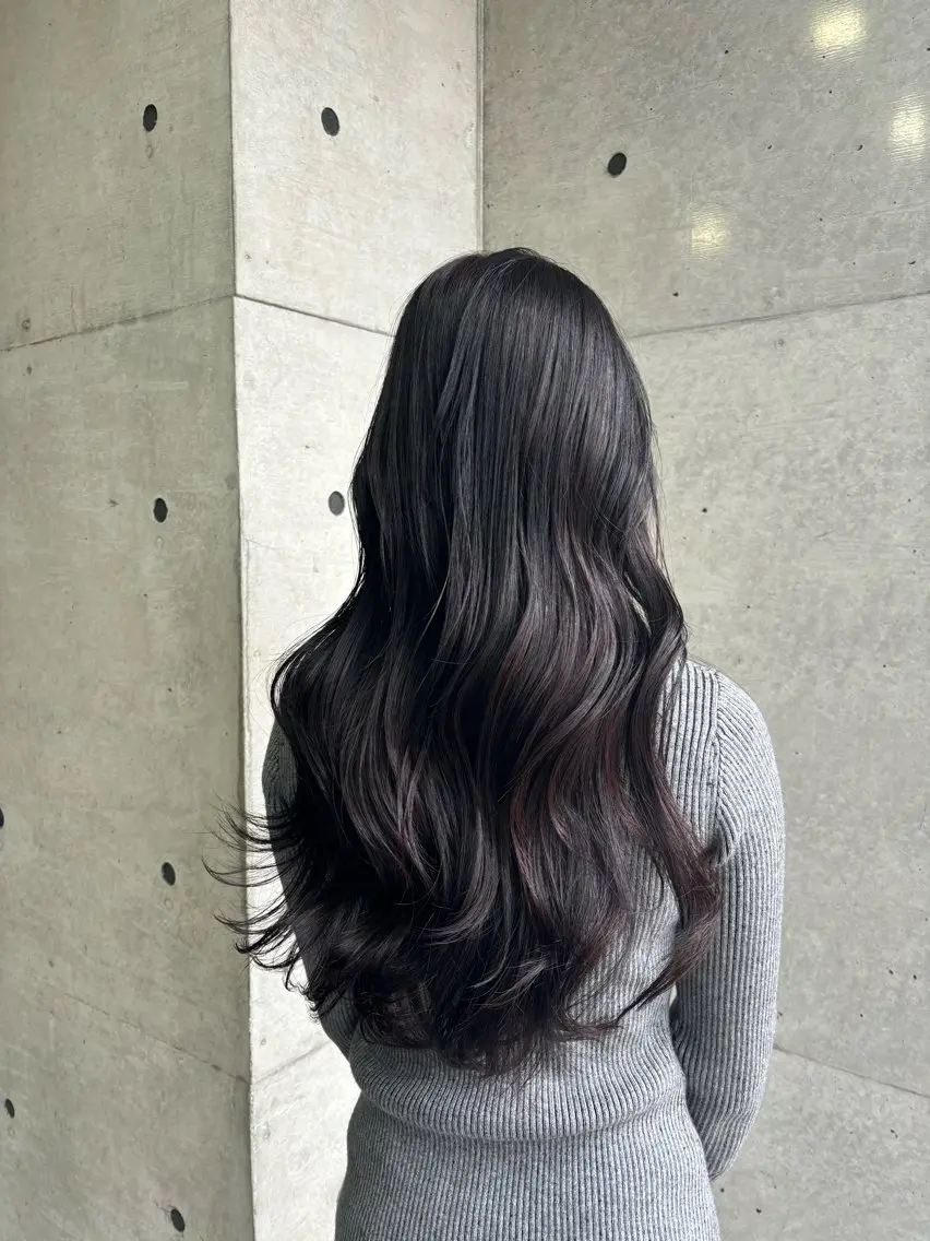 ロング カット ヘアカラー 韓国ヘア🤍 慎之介のヘアスタイル