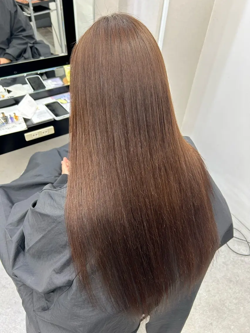 ロング 髪質改善 トリートメント 縮毛矯正 馴染ませエクステ/ ヒロヤのヘアスタイル