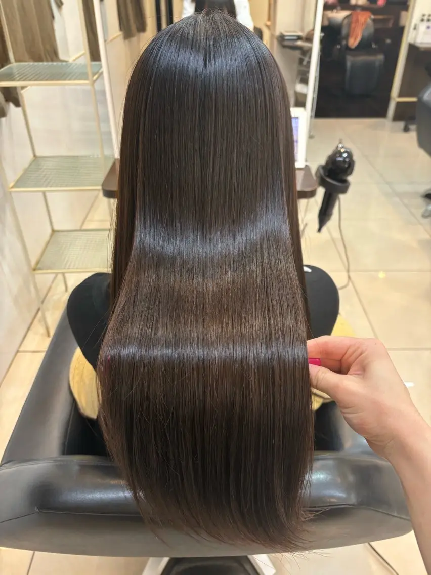 ロング パーマ 縮毛矯正 Riko 🎀🍪のヘアスタイル