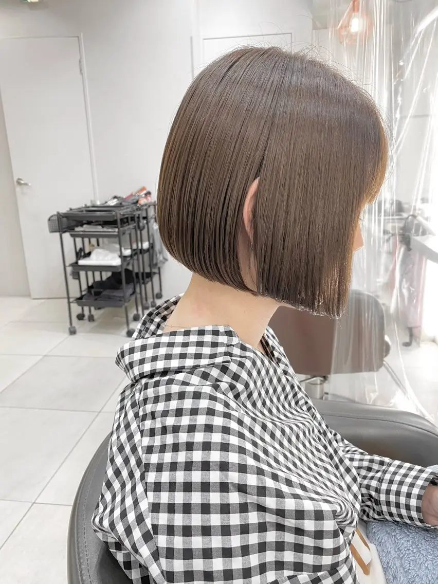 ショート カラー ボブ ボブ/レイヤー /植原健太のヘアスタイル