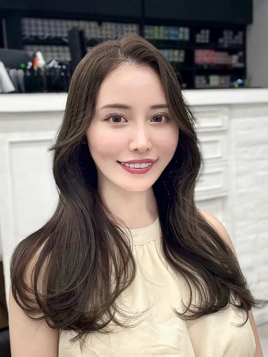 セミロング カラー パーマ ヘアアレンジ ブリーチ ケアブリーチ ダブルカラー ボブ 髪質改善 韓国ヘア×2way 🇰🇷和知拓郎のヘアスタイル