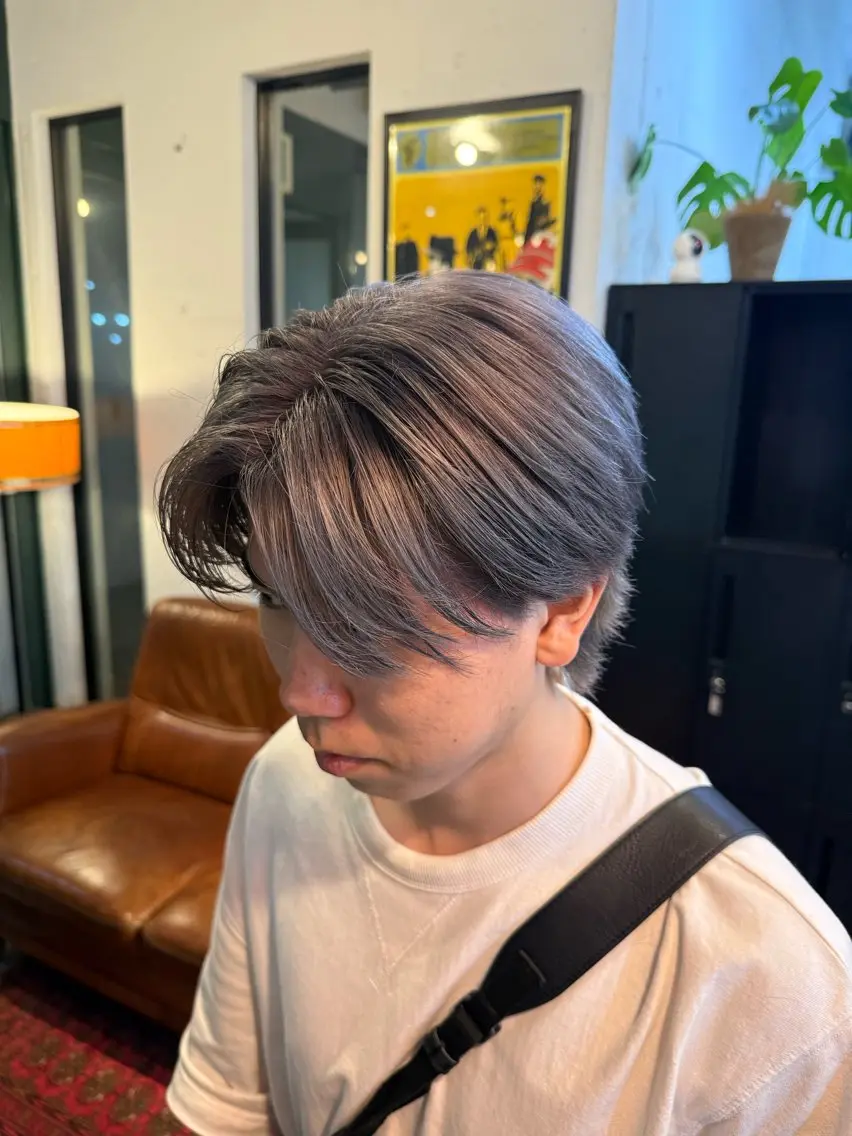ショート カラー メンズ カット ヘアカラー HARBOR ゆづきのヘアスタイル