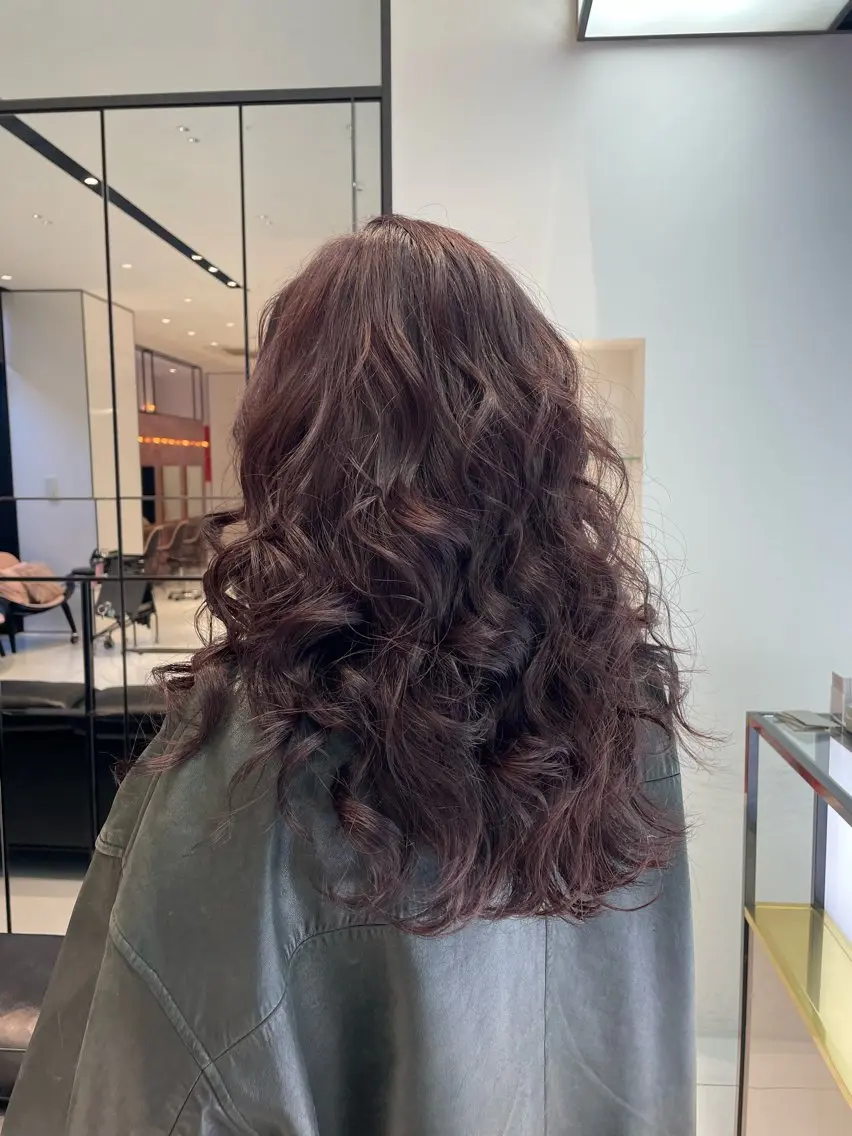 ロング カラー カシス 【韓国❤️海外ヘア】 AYAKAのヘアスタイル