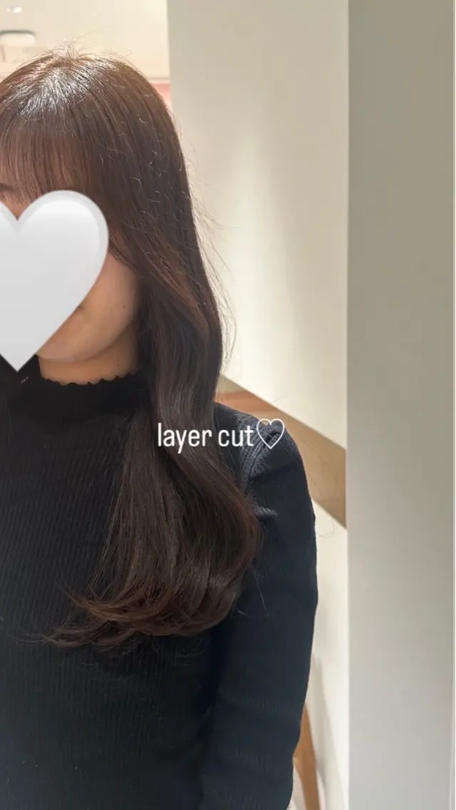 ロング 🍑韓国風レイヤー 🍑莉子のヘアスタイル