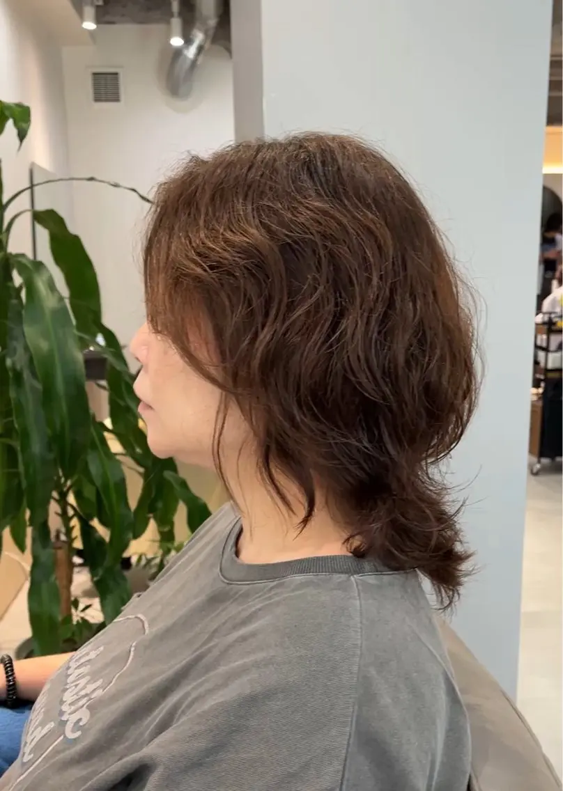 ミディアム くせ毛 縮毛矯正 SNSモニター募集！ くせ毛特化/大村のヘアスタイル
