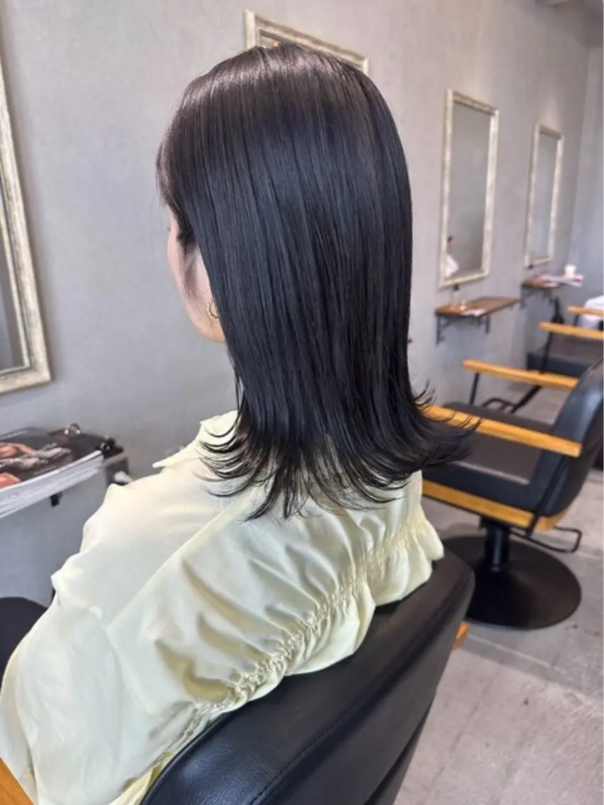 カラー アッシュ アッシュグレー アッシュグレージュ グレージュ ヘアカラー トリートメント り なのヘアスタイル