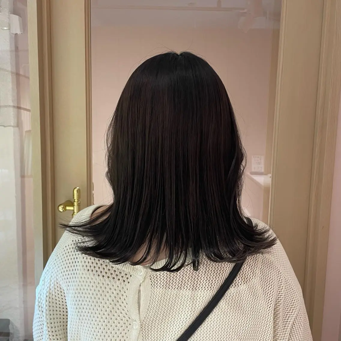 ミディアム カット ヘアカラー トリートメント ヘッドスパ マホ/日吉/髪質改善 /レイヤー/ガーリーのヘアスタイル