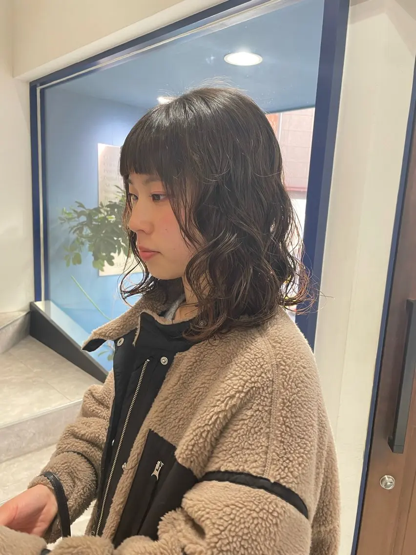 【再来のお客様】カット+パーマ🦱✨の写真