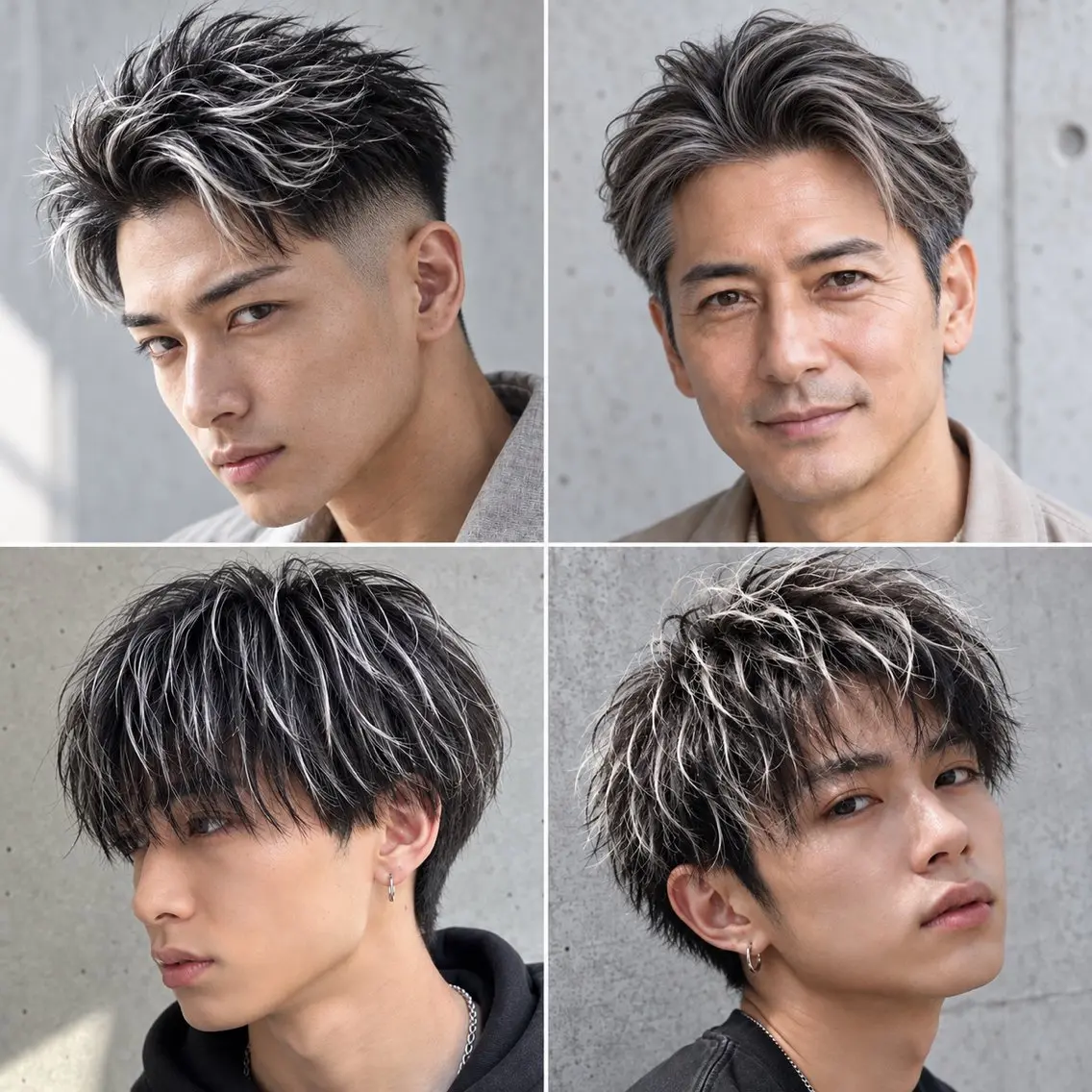 ショート カラー メンズ メンズハイライト メンズメッシュ ハイライトカラー メッシュ ハイライト ヘアカラー トリートメント 🔮メンズ縮毛矯正 メンズパーマ💎竹永のヘアスタイル