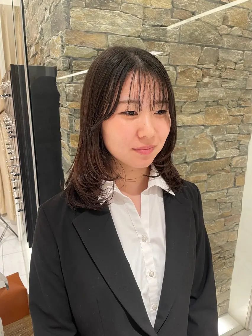 ミディアム レイヤーカット 【カットモデル募集 中】菊池のヘアスタイル