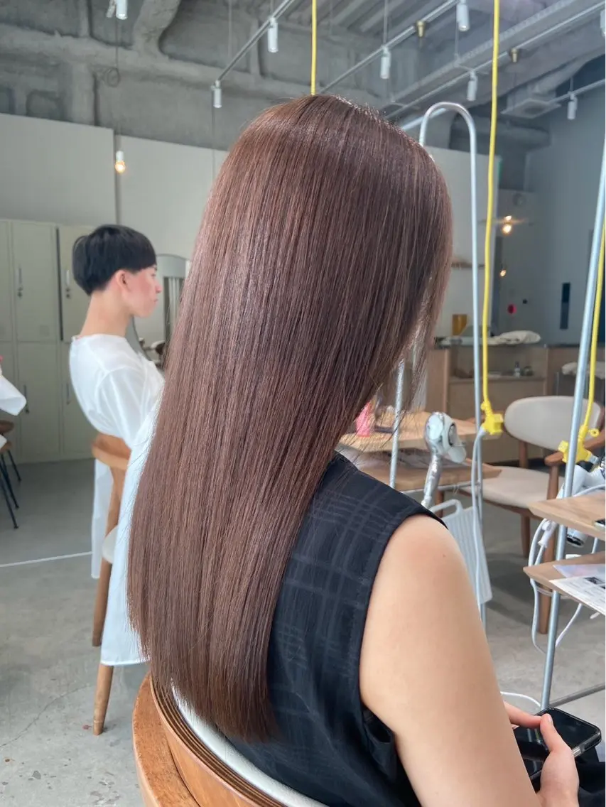 ロング 谷口 舞のヘアスタイル
