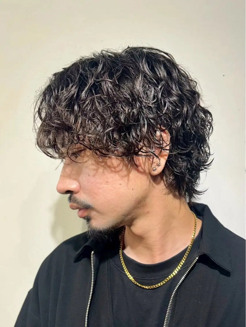 ショート パーマ メンズ カット パーマ 石田 大成のヘアスタイル
