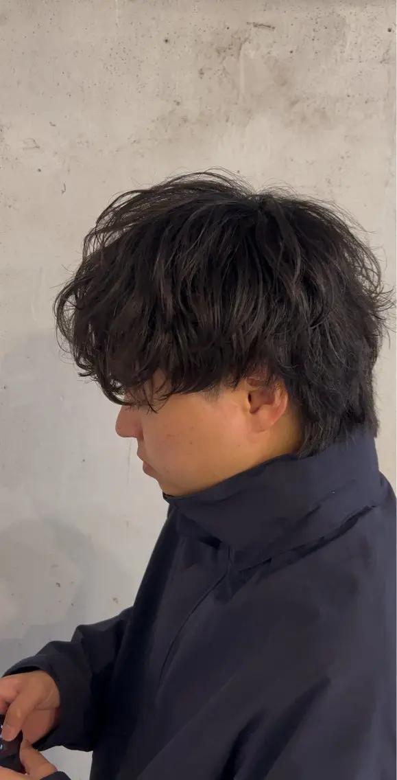 ショート カット パーマ メンズ特化美容師 ‼️ 永留 卓己のヘアスタイル