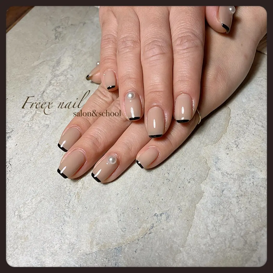 ネイル フレンチネイル freex nail /ニュアンス/個性派のネイルデザイン
