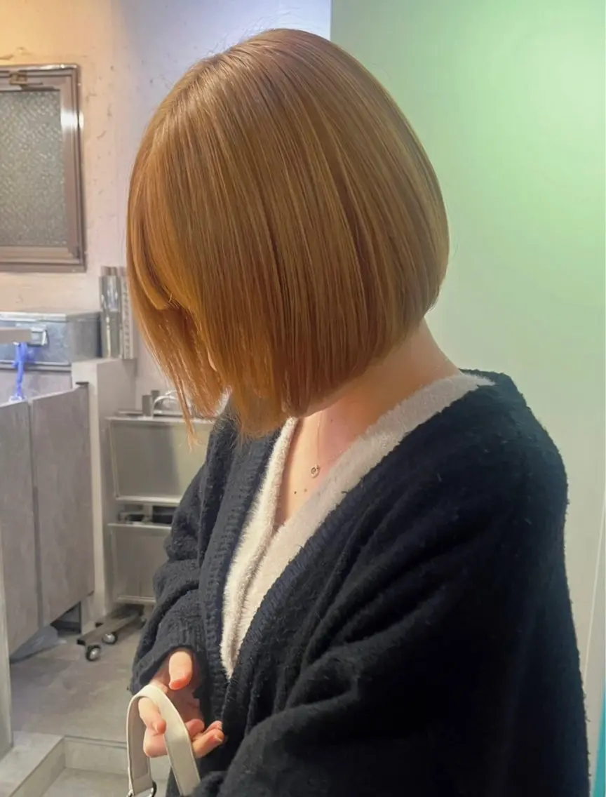 ショート ボブ 似合わせボブ🤍 女性らしさのあるヘアのヘアスタイル