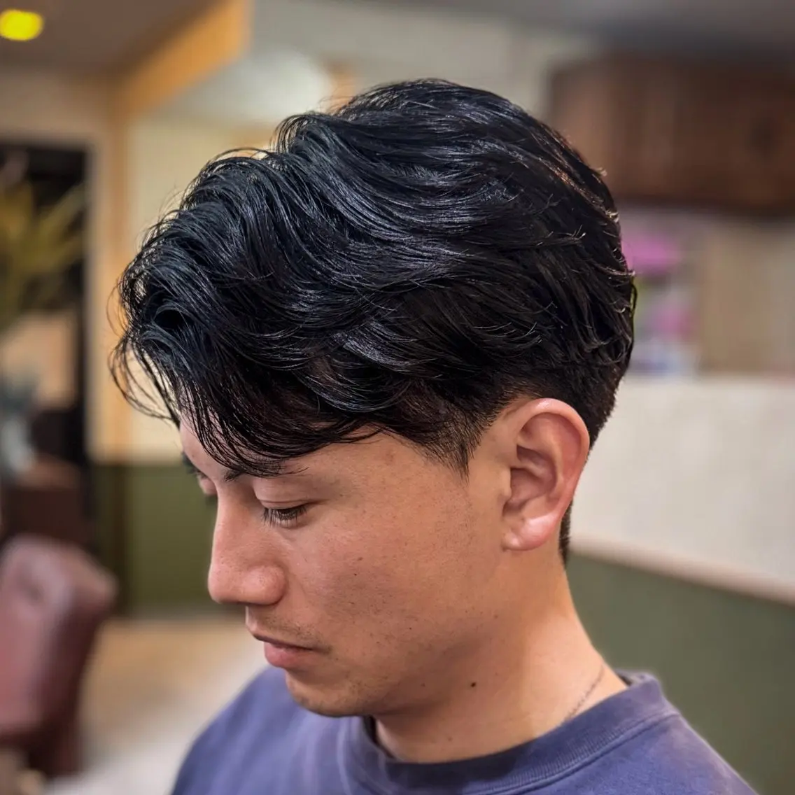 ショート パーマ ニュアンスパーマ カット パーマ 立川メンズカット/ メンズパーマ💈三上のヘアスタイル