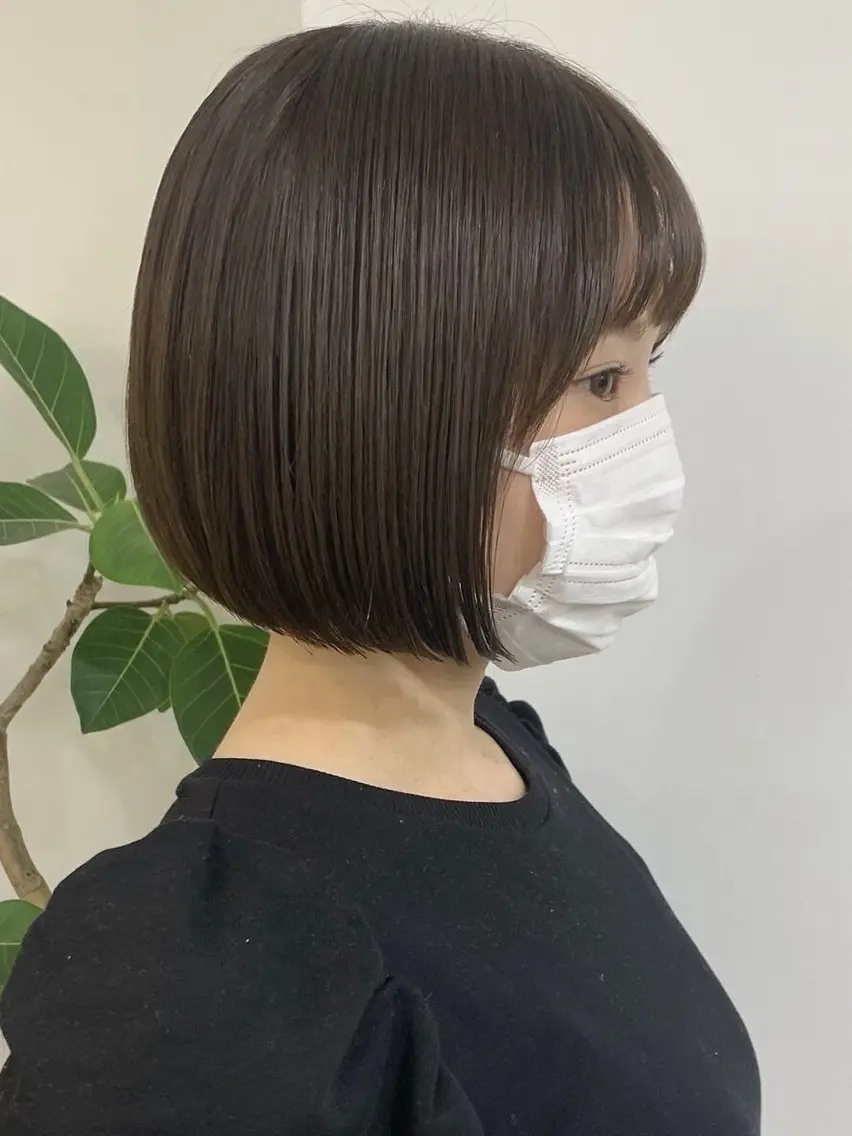 ミディアム カラー ヘアカラー トリートメント 安井凰太 /elima武蔵小杉のヘアスタイル