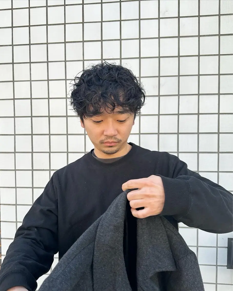 パーマ メンズ 似合わせカット /パーマ岡本淳平のヘアスタイル