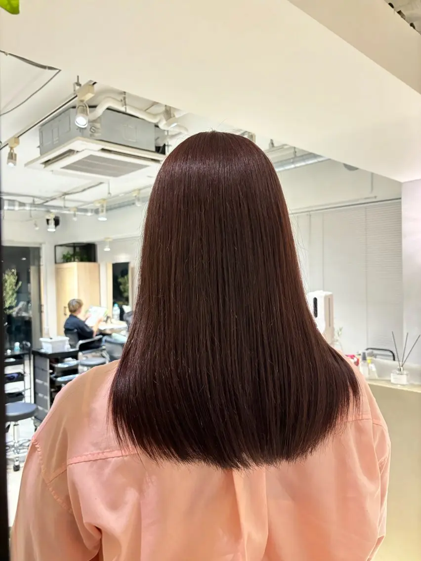 ロング カラー ヘアカラー 本荘 波音のヘアスタイル