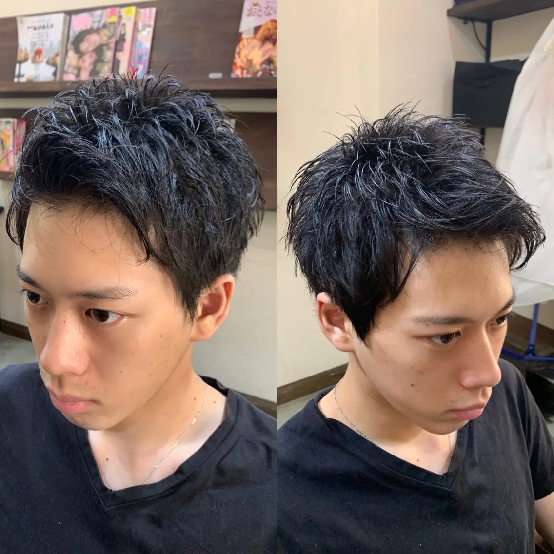 ショート カラー パーマ メンズ カット 池田達也anyhow /店長のヘアスタイル