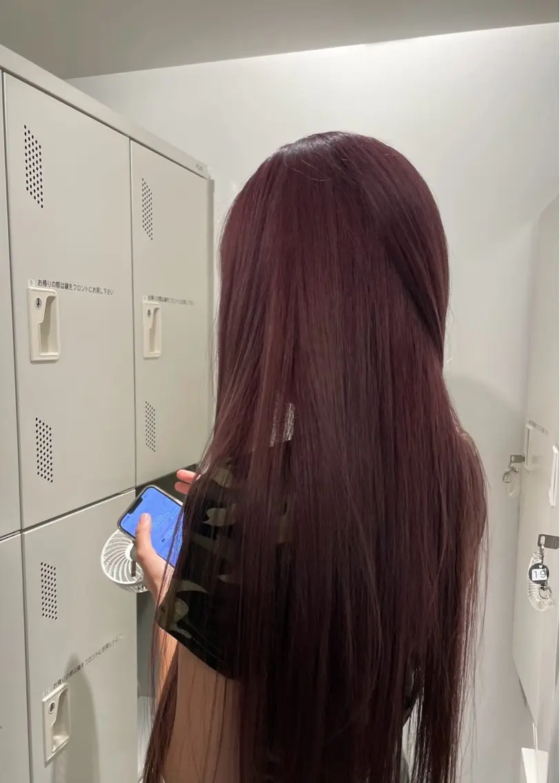 ロング カラー ブリーチ ラベンダーカラー ピンクカラー ピンクラベンダー 🎨透明感カラー/ ハイライト/近藤怜那のヘアスタイル