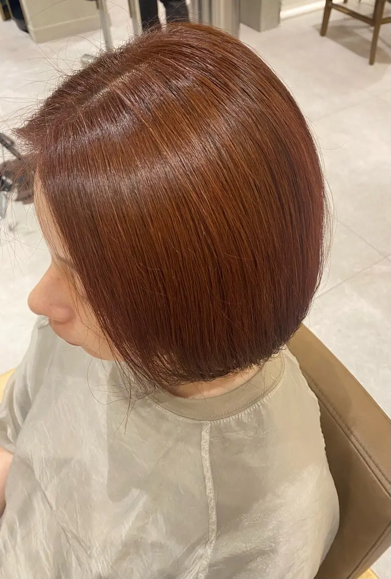 カラー ブラウンカラー ピンクカラー cloe中目黒 モエカのヘアスタイル