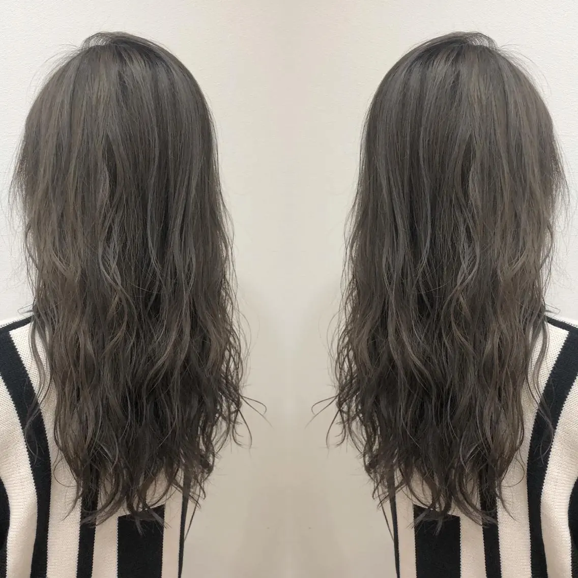 セミロング カラー カット ヘアカラー トリートメント ブリーチ特化 梅田本多翔のヘアスタイル