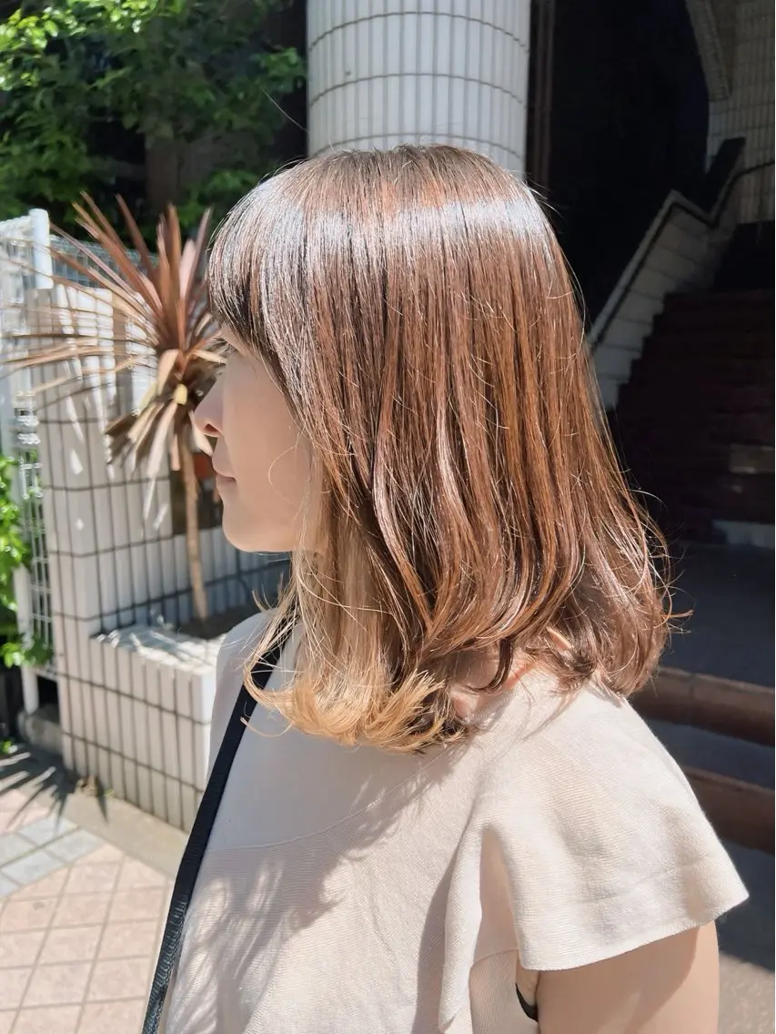 ミディアム 横浜/桜木町/艶髪 【Shin】亀井 真のヘアスタイル