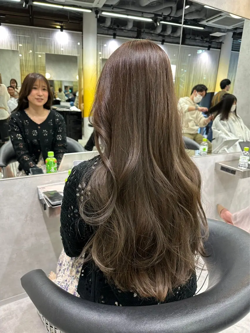 ロング カラー ヘアカラー トリートメント 🌷レイヤー・ボブ /tomomi🌷のヘアスタイル
